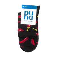 foto шкарпетки чоловічі duna 785 високі, чорні з перцем, розмір 25-27
