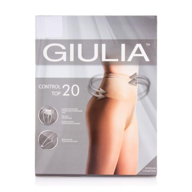 foto колготки жіночі giulia control top коригувальні, 20 den, nero, розмір 4