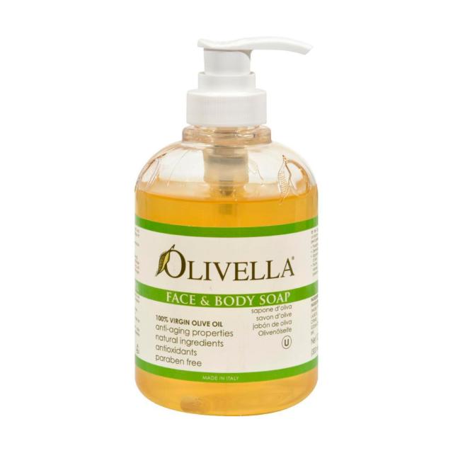 foto мило рідке olivella для обличчя та тіла на основі оливкової олії 300 мл
