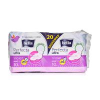 foto гігієнічні прокладки bella perfecta ultra violet deo fresh, 10+10 шт