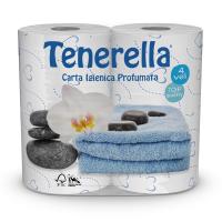 foto туалетний папір tenerella білий, 4-шаровий, 150 відривів, 4 шт