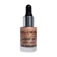 foto рідкий хайлайтер для обличчя elixir light up drop liquid pro. highlighter, 816a, 14 мл