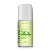 foto натуральний кульковий дезодорант comex 24h захист та свіжість, зелений чай, 50 мл