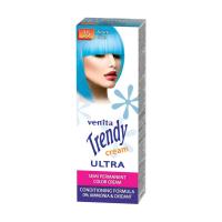 foto відтінкова крем-фарба для волосся venita trendy semi permanent color cream 35 яскраво-блакитний, 105 мл