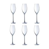 foto набір келихів для шампанського cristal d'arques wine emotions, 6*240 мл (l7591)