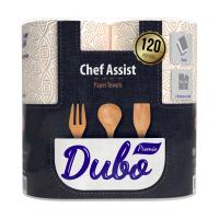 foto паперові рушники диво premio chef assist 3-шарові, 120 відривів, 2 рулони