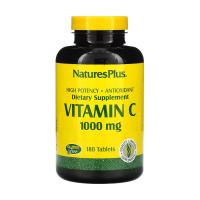 foto харчова добавка в таблетках natures plus вітамін c, 1000 мг, 180 шт