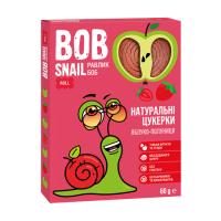 foto натуральні цукерки bob snail яблуко-полуниця, 60 г