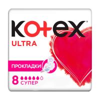 foto прокладки для критичних днів kotex ultra super, 8 шт