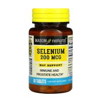 foto харчова добавка в таблетках mason natural selenium селен 200 мкг, 60 шт