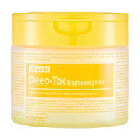 foto освітлювальні вітамінні пади для обличчя medi-peel vitamin deep-tox brightening pad, 70 шт