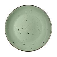 foto тарілка обідня ardesto bagheria керамічна, pastel green, 26 см (ar2926ggc)