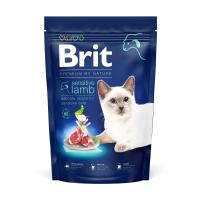 foto сухий корм для кішок із чутливим травленням brit premium by nature з ягням, 1.5 кг