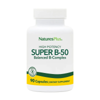 foto дієтична добавка вітаміни в капсулах naturesplus super b-50 balanced b-complex, 90 шт