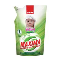 foto кондиціонер для дитячої білизни sano maxima baby aloe vera з алое вера, 1 л