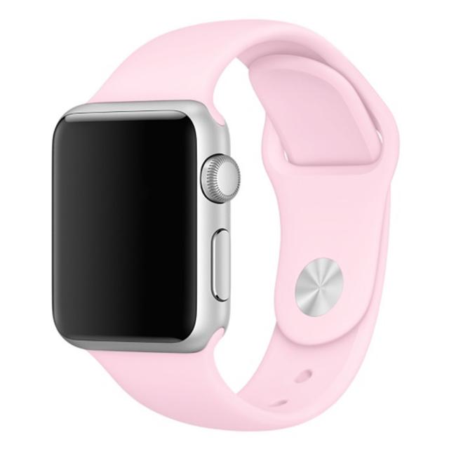 foto силиконовый ремешок для apple watch 42mm / 44mm (розовый / light pink)