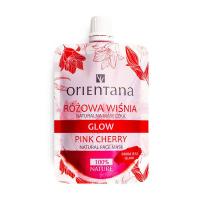 foto натуральна маска для обличчя orientana glow natural face mask pink cherry рожева вишня, 30 мл