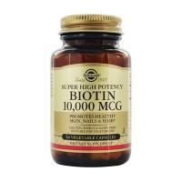 foto харчова добавка в капсулах solgar biotin біотин в7 10000 мкг, 60 шт