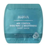 foto освітлювальна омолоджувальна тканинна маска для обличчя ahava age control even tone & brightening sheet mask, 17 г
