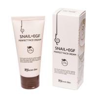 foto крем для обличчя з муцином равлика secret skin snail + egf perfect face cream, 50 г