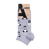 foto шкарпетки чоловічі amigo спорт f06, сіра панда, розмір 29