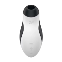 foto вакуумний стимулятор satisfyer orca double air pulse stimulator чорно-білий, 1 шт