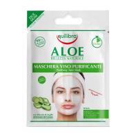 foto маска для обличчя equilibra aloe purifying face mask з екстрактом алое, 2*7.5 мл
