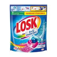 foto капсули для прання losk color 3+1 power caps, 26 циклів прання, 26 шт