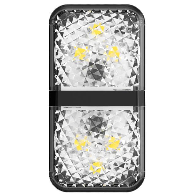 foto автомобільна лампа baseus warning light, дверна, (2 шт / уп) (чорний)