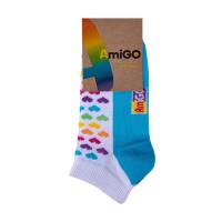 foto шкарпетки дитячі amigo укорочені, серця, блакитні, розмір 16-18