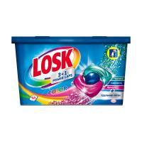 foto капсули для прання кольорових речей losk color 3+1 power caps, 12 циклів прання, 12 шт