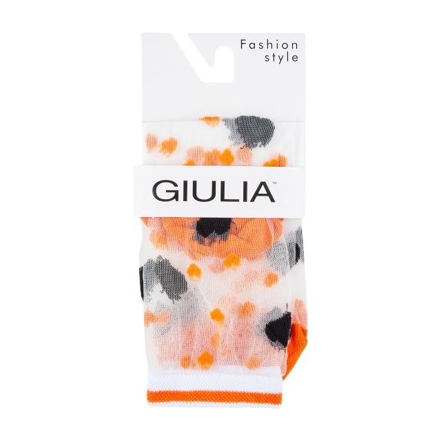foto фантазійні шкарпетки жіночі giulia ws2 cristal-065 класичні, orange, розмір 39-40