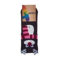 foto шкарпетки дитячі amigo олень 3d з бубоном, розмір 18-20 (sd2020-70)