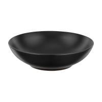 foto тарілка супова ardesto molize керамічна, чорна, 20 см (ar2920mb)