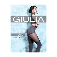foto фантазійні колготки жіночі giulia enjoy melange з шортиками та імітацією гольфінів, 60 den, nero, розмір 2