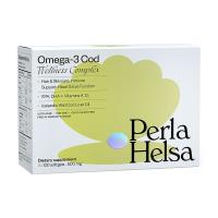 foto дієтична добавка в капсулах perla helsa omega-3 cod wellness complex омега-3 з тріски, з вітамінами а, d3, 500 мг, 120 шт