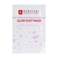 foto тканинна маска для обличчя erborian glow shot mask, 15 г