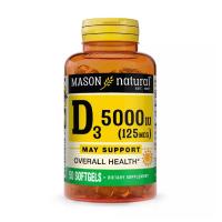 foto харчова добавка вітаміни в капсулах mason natural vitamin d3 вітамін d3 5000 мо, 50 шт