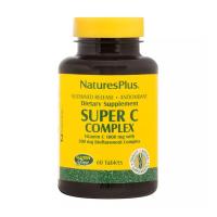 foto дієтична добавка вітаміни в таблетках naturesplus super c complex вітамін c 1000 мг, біофлавоноїди 500 мг, 60 шт