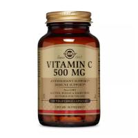 foto дієтична добавка вітаміни в капсулах solgar vitamin c 500 мг, 100 шт