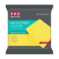 foto серветки для прибирання pro service professional з мікрофібри, жовті, 3 шт