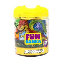 foto ігровий міні-набір fun banka динозаври, 28 предметів, від 3 років (320387-ua)
