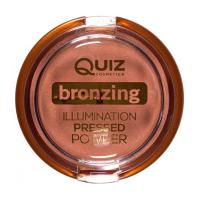 foto пудра-бронзер для обличчя quiz cosmetics bronzing illumination pressed powder 02 golden tan, 12 г