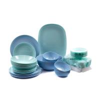 foto столовий сервіз luminarc diwali light turquoise & light blue, 38 предметів (q0004)
