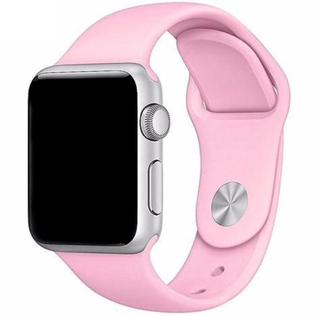 foto силиконовый ремешок для apple watch 42mm / 44mm (розовый / pink)