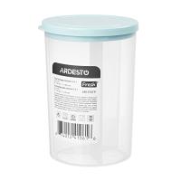 foto контейнер для сипучих ardesto fresh 3 в 1 пластиковий, блакитний тіффані, 3*0,75 л (ar1375tp)