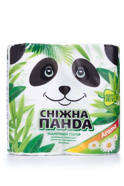 foto туалетний папір снежная панда арома 2-шаровий, 4 шт.