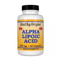 foto дієтична добавка в капсулах healthy origins alpha lipoic acid альфа-ліпоєва кислота, 600 мг, 60 шт