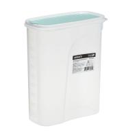 foto пластиковий контейнер для зберігання сипучих продуктів ardesto fresh блакитний тіфані, 2.5 л (ar1225tp)