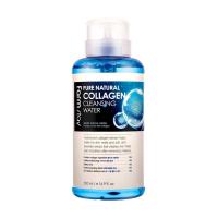 foto очищувальна вода для обличчя farmstay pure natural collagen cleansing water з колагеном, 500 мл